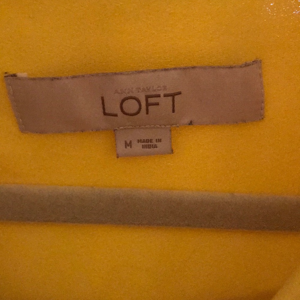 Yellow Polyester Button Down Blouse - image 3